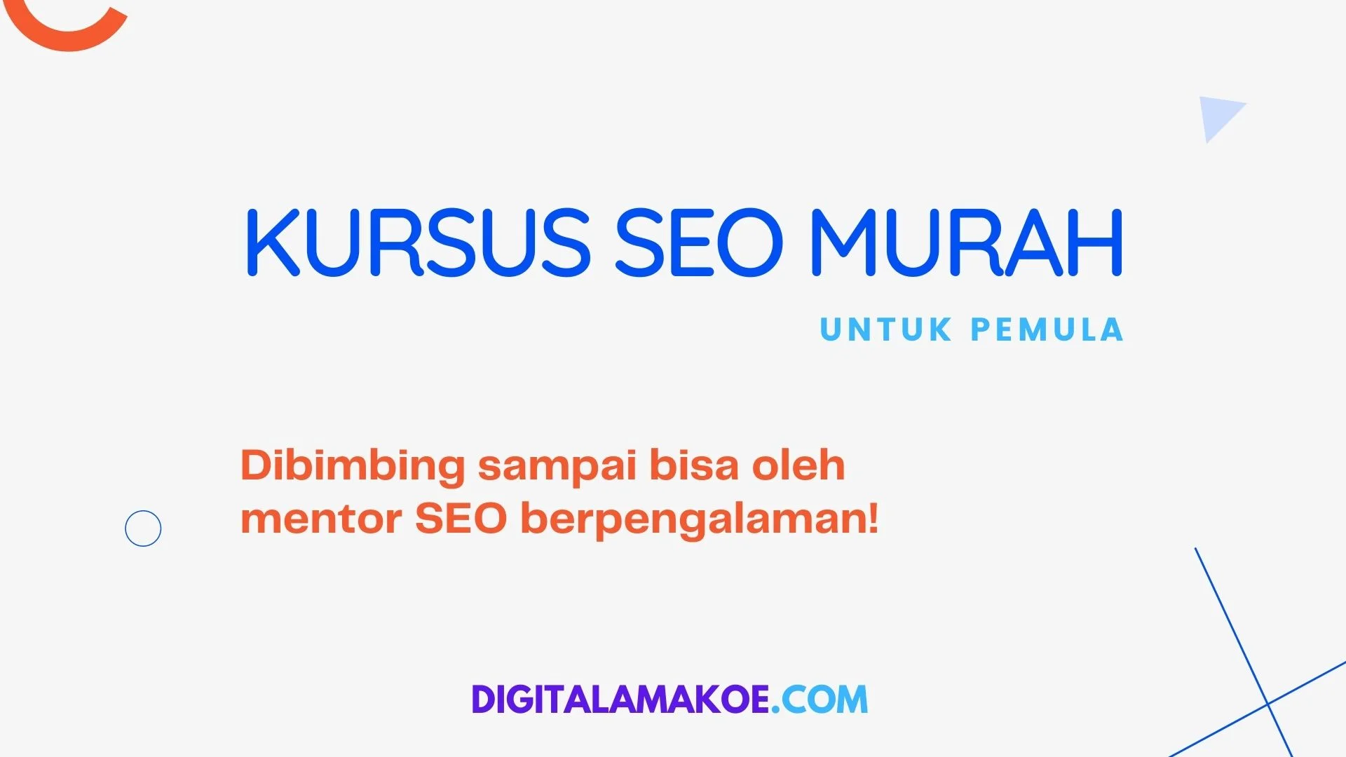 kursus seo murah